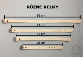 Kožený řemínek s přezkou 2 cm