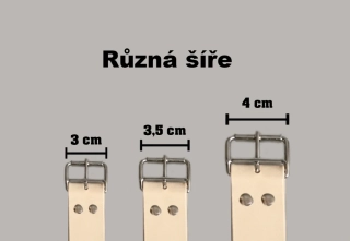 Kožený řemínek s přezkou 3,5 cm